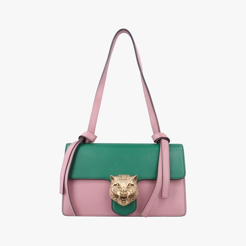 アニマリエピンク x グリーンレザー412007G019370668中古