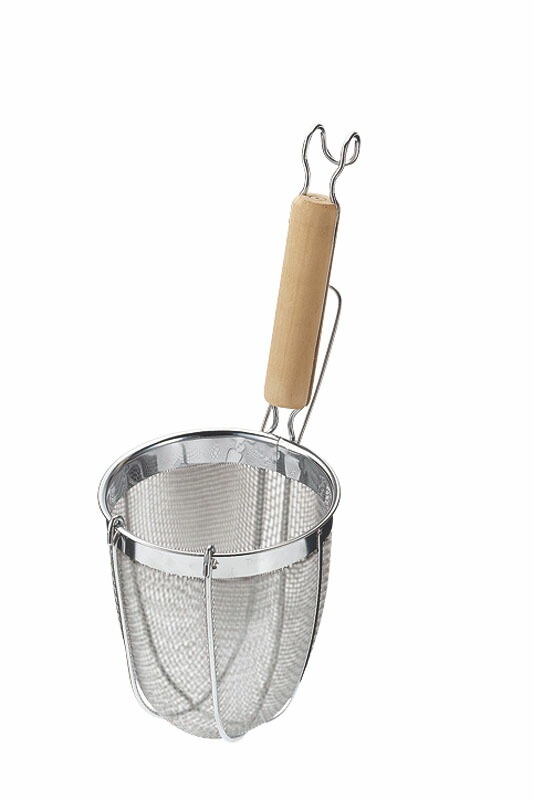 （まとめ買い）新越ワークス TS 18-8木柄うどんてぼ丸底 （30114丸木柄） [x3]