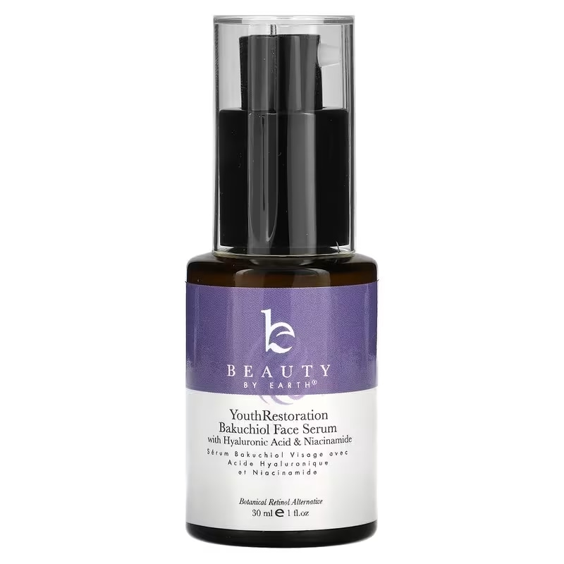 Beauty By Earth Youth Restoration Bakuchiol Face Serum 30ml（1液量オンス）