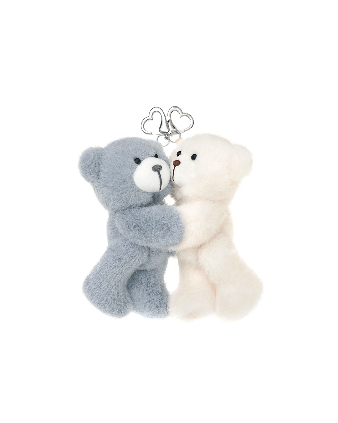 韓国限定 トレンド ファッション キーリング キーホルダー アクセサリー ハグ テディベア - White&Blue 5,950円