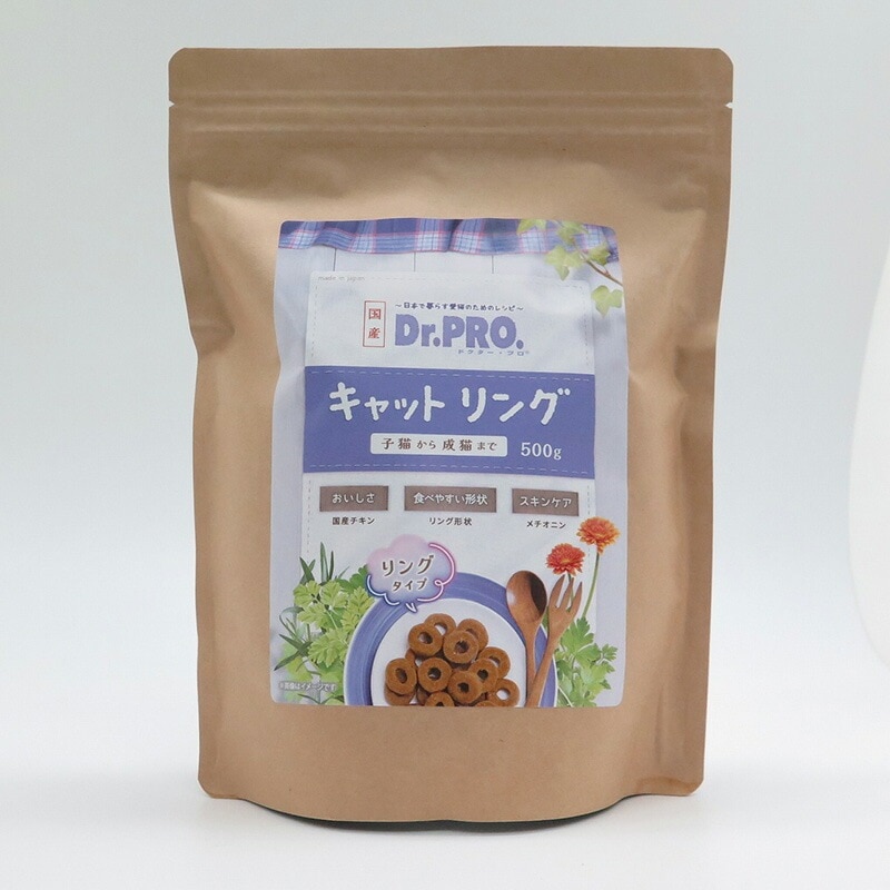 （まとめ買い）ニチドウ Dr.PRO. キャットリング500g 猫用フード [x4]