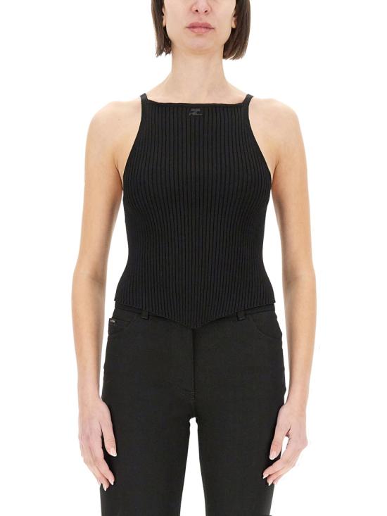 COURREGES Women Tops VESMTO042 FI00019999 BLACK