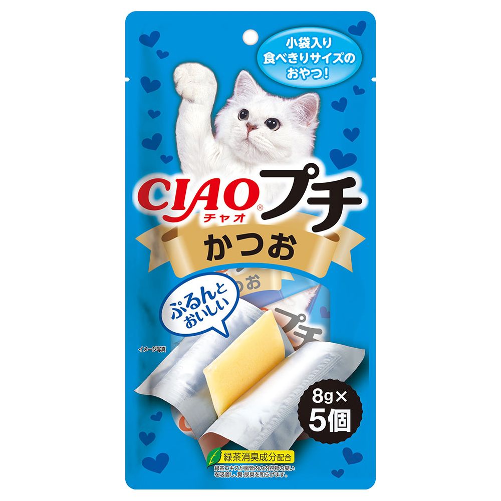 （まとめ買い）CIAOプチ かつお 8gx5個 猫用おやつ [x24]