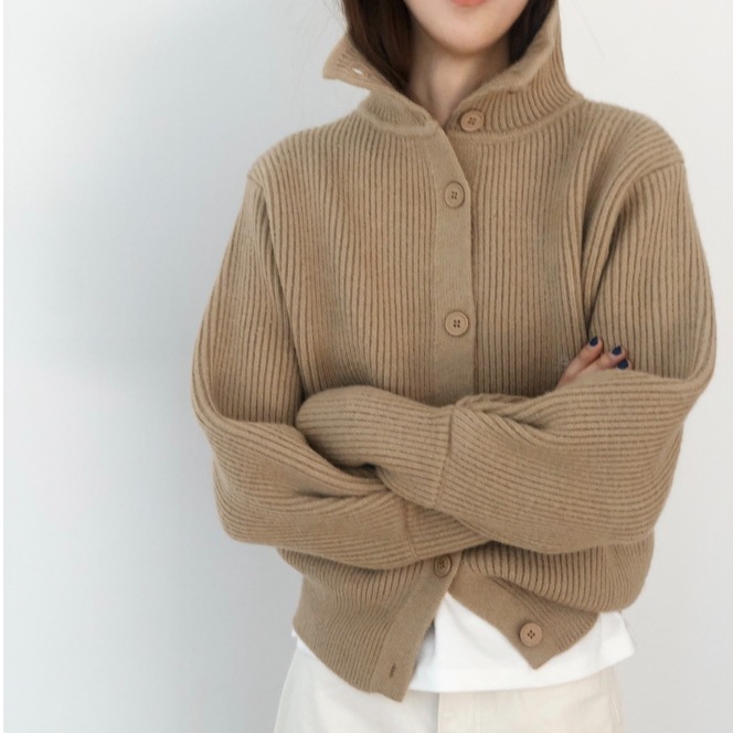 ルーズニットセーター カジュアルニットセーター ハイネックニットセーター オーバーサイズセーター トップス ニットソー セーター カーディガン 袖あり 長袖 ボリューム袖 Vネック 襟付き スリム