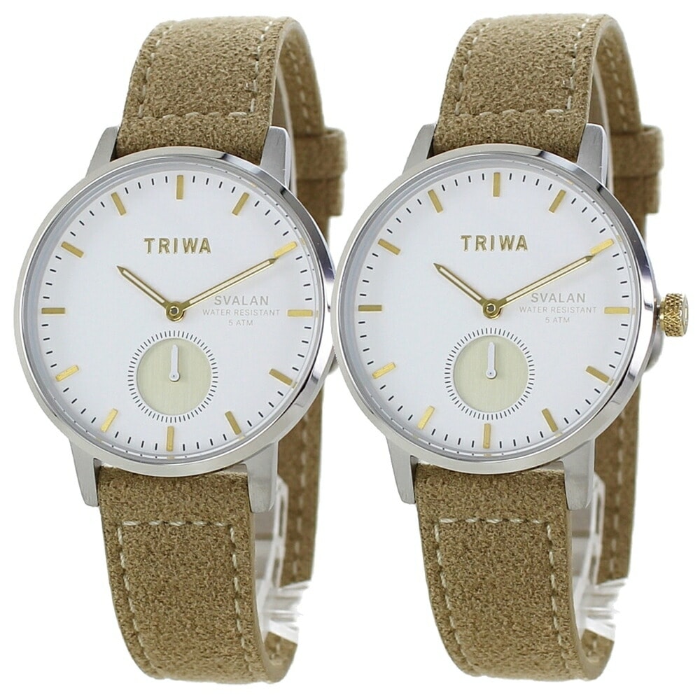 ペアウォッチ カップル ペア 腕時計 手表 トリワ お揃い 両親 夫婦 プレゼント ギフト 大人 おしゃれ シンプル ヴィーガンレザー 記念日 ポイント消化