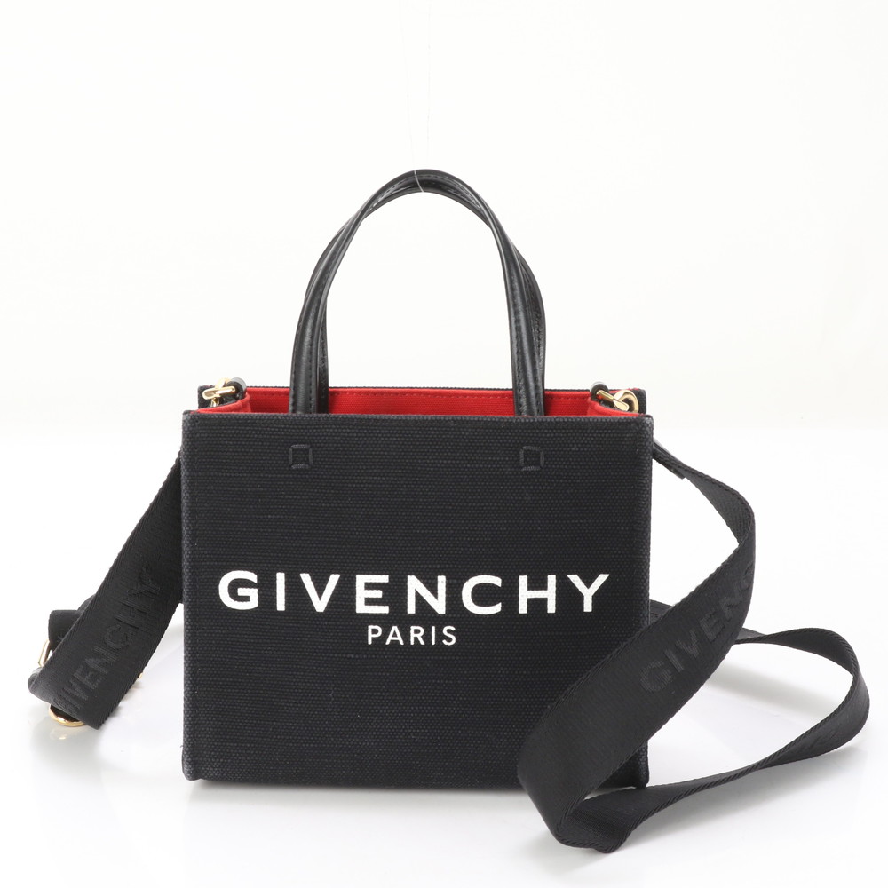 新品同様 G TOTE ミニ BB50N0B1F1 レザー×キャンバス 2WAY ショルダーバッグ 斜め掛け ハンド トート レディース EEE BE9-6 中古 47,880円