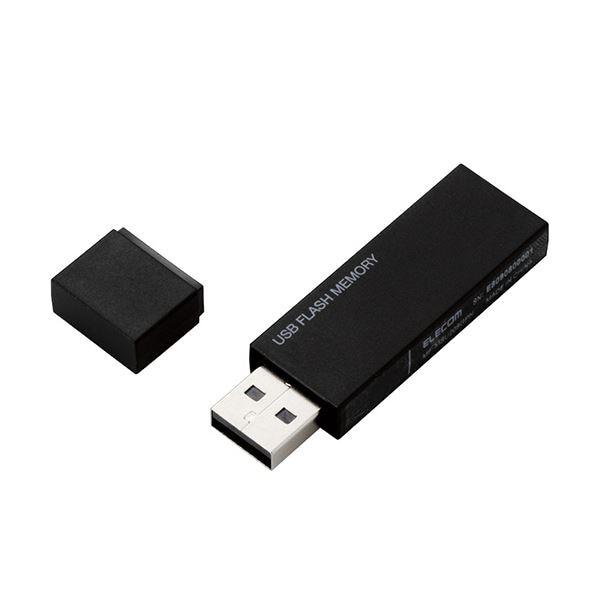 （まとめ） エレコムキャップ式USBメモリ 16GB ブラック MF-MSU2B16GBK 1個 (×5セット)