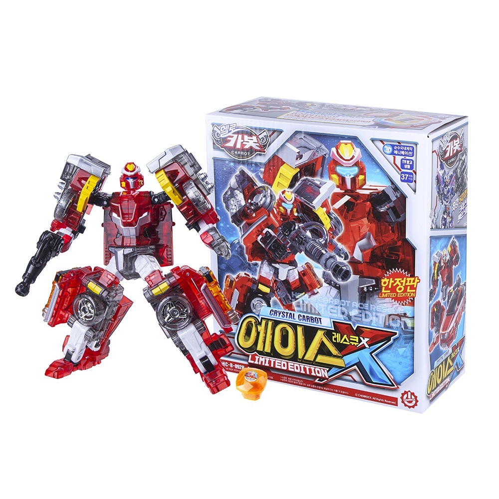[限定版]ハローカーボットクリスタルカーボットエースレスキューX