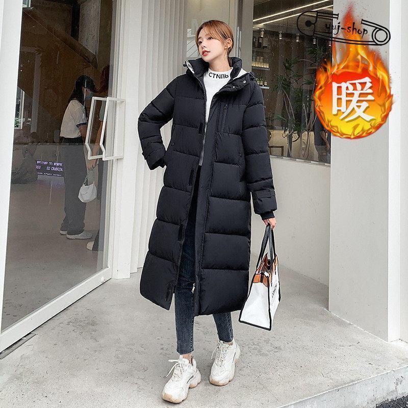 ダウンコート 中綿コート レディース ロング丈 冬服 暖かい コート 厚手 裏ボア 防風 ダウンジャケット フード付き カジュアル 寒さ対策 通勤