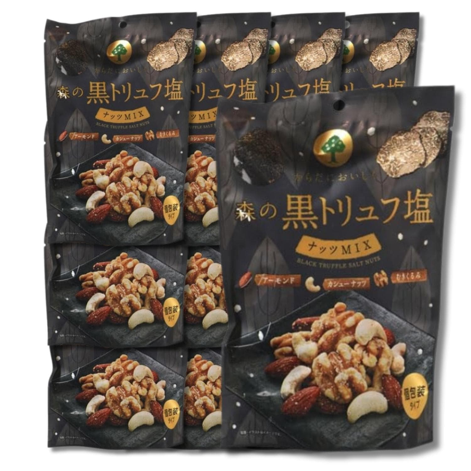 12個セット MDホールディングス 森の黒トリュフ 塩ナッツミックス 70g おつまみ