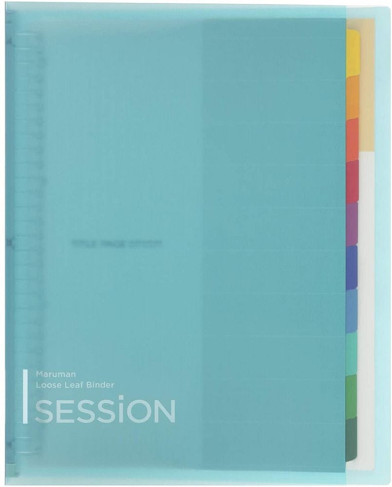 （まとめ買い）バインダー セッション A4 プラスチックバインダー ライトブルー F584-52 [x4]