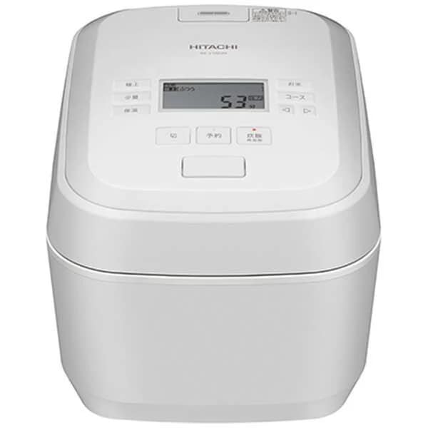 炊飯器 5.5合 RZ-V100JM(W) フロストホワイト ふっくら御膳 圧力スチームIH炊飯器