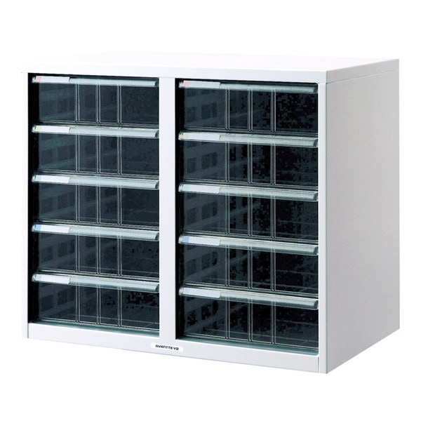 AL-M10 アバンテV2レターケース A4 深5段ダブル ニューグレー メーカー直送