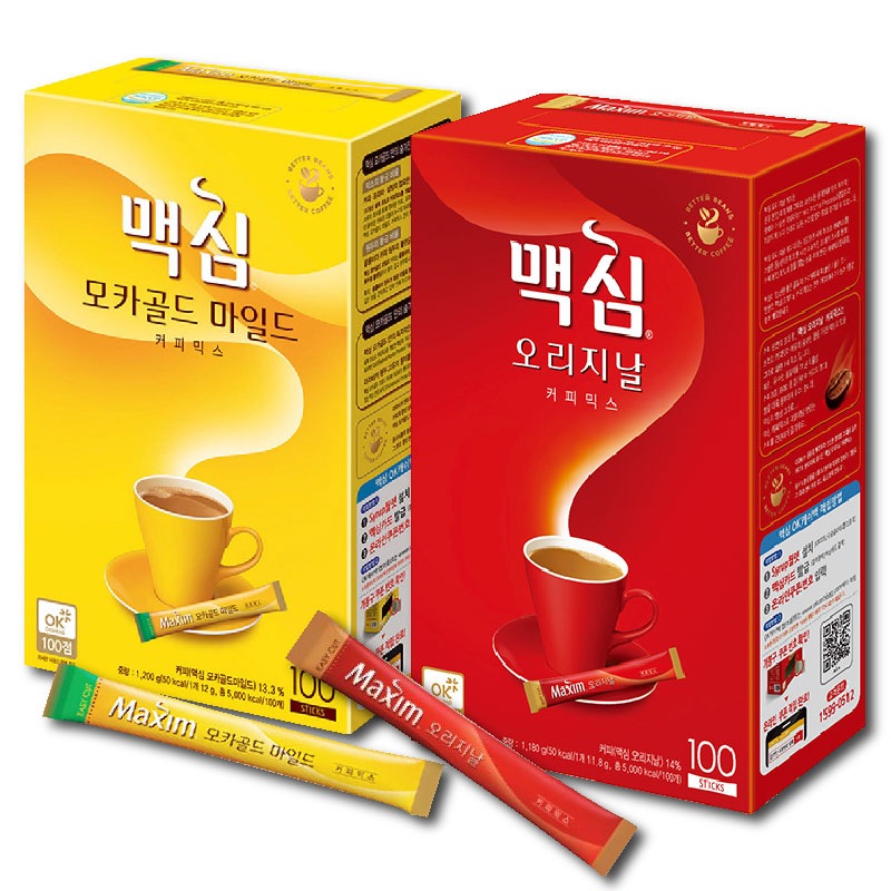 ミックスコーヒー 「100包」2箱セット　モカゴールドコーヒー オリジナルコーヒー　韓国食品　韓国コーヒー　韓国茶