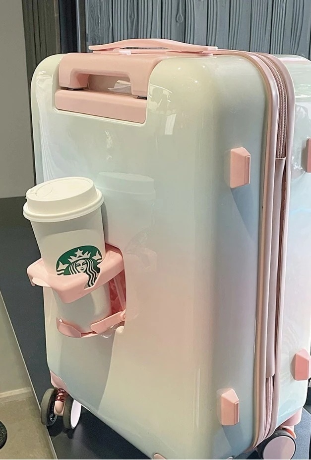 バッグキャリーバッグUSB充電可能 軽量 TSAロック 多機能カップホルダー付き キャリーケース ins人気 スーツケース 短途旅行