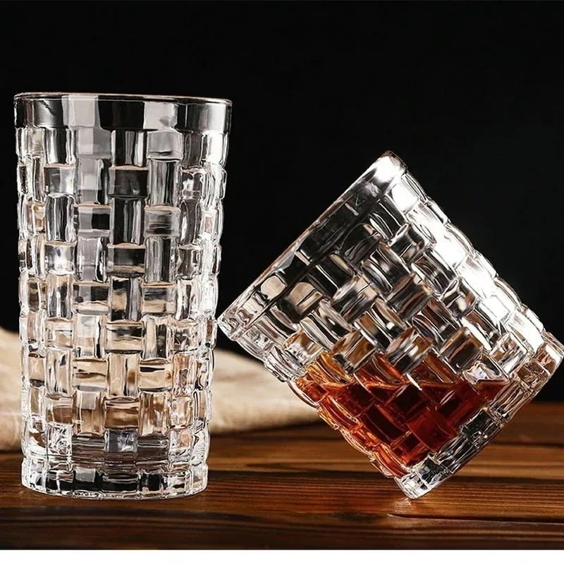 柳型押しプノンペングラス ウイスキーカップ ミルクティー 冷たい飲み物 ジュースカップ ウイスキーカップ 水カップ コーヒーカップ 母の日