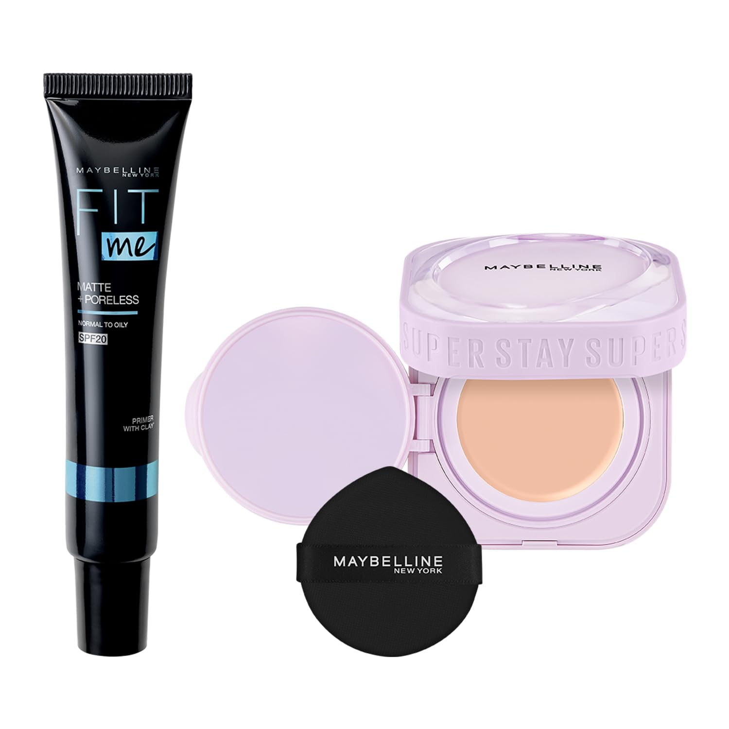 【セット】SPステイ クリームパクト ファンデーションC20＋フィットミー プライマー 01