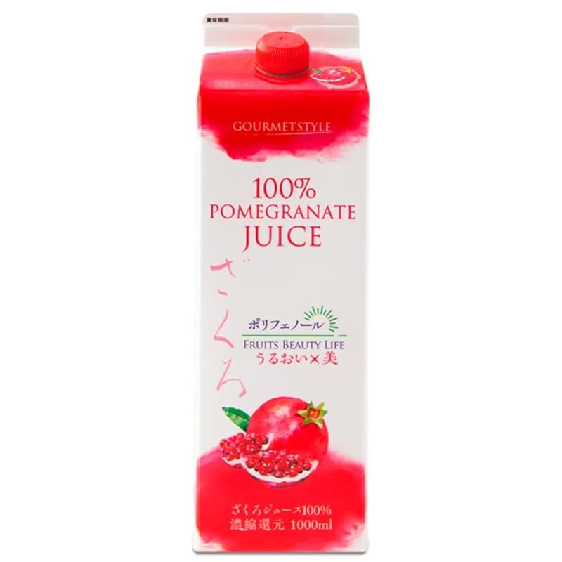 雄山 ざくろジュース100％ 1000ml紙パック×6本入