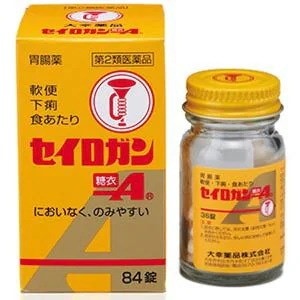 他サイト： 【第2類医薬品】大幸薬品 セイロガン糖衣Ａ84錠入り×1個 正露丸 下痢 食あたりに Class 2 drugsの商品画像