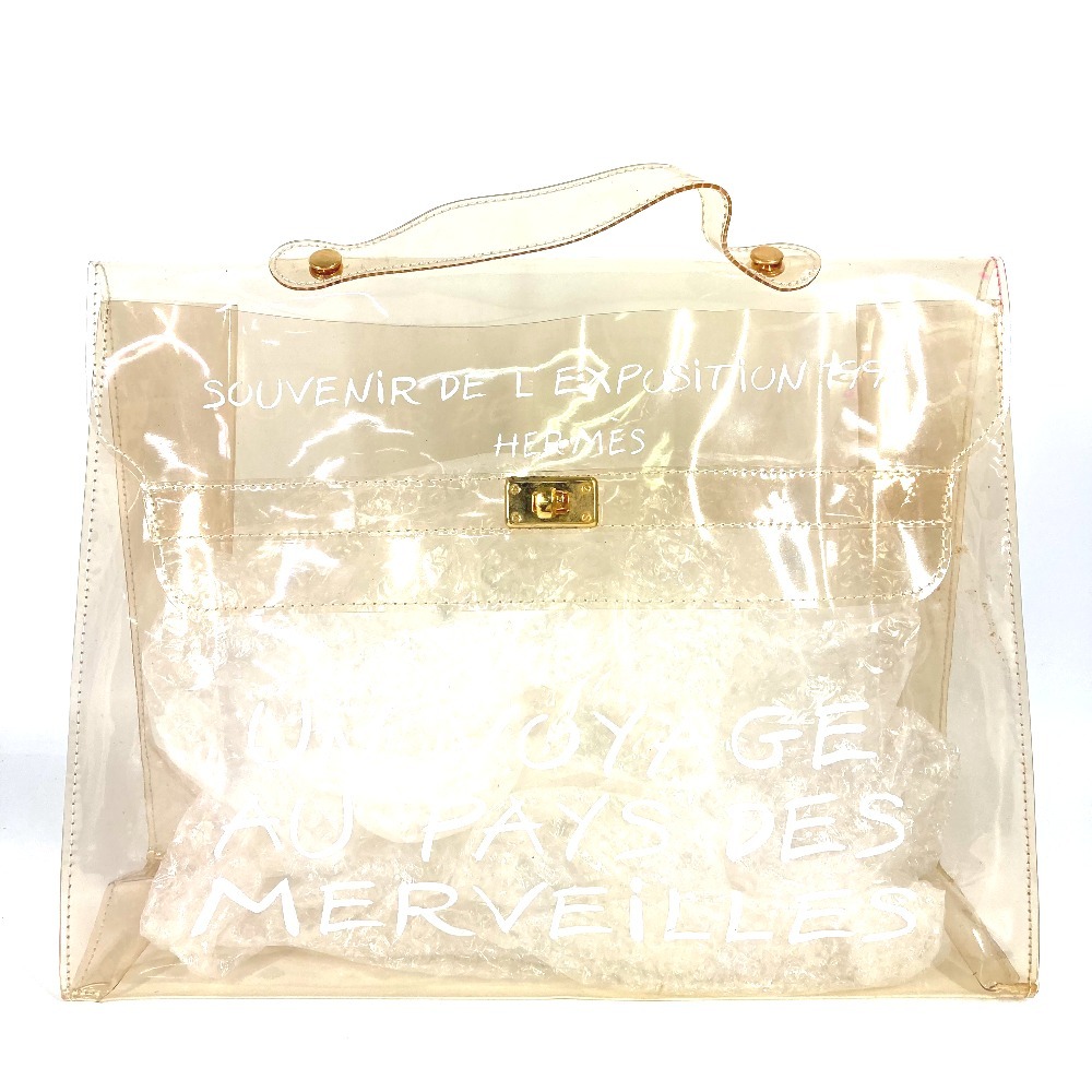 ハンドバッグ ビニールケリー カバン トートバッグ ビニール クリア
