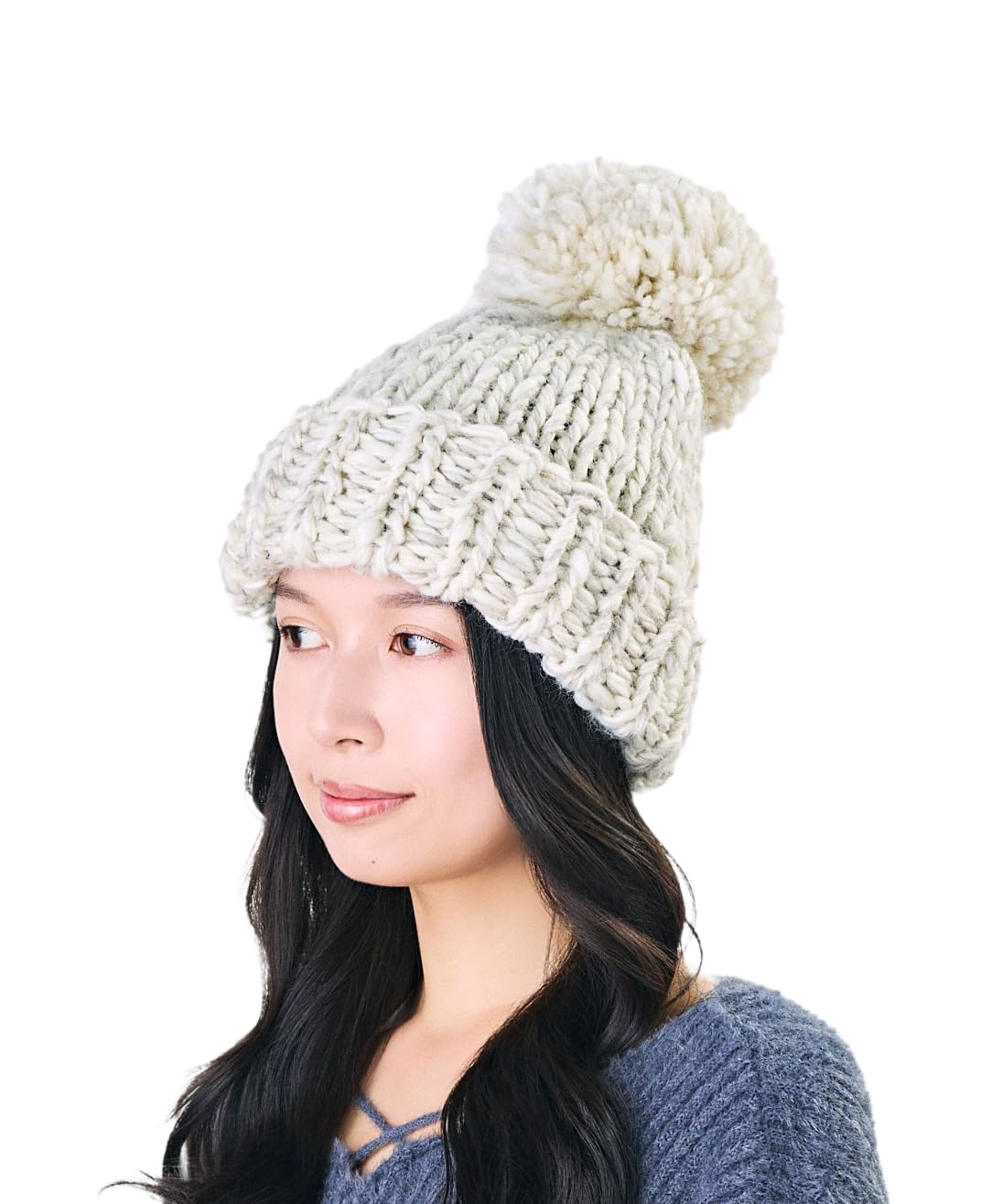 [カシラ] HAND KNITTED BIG POMPOM