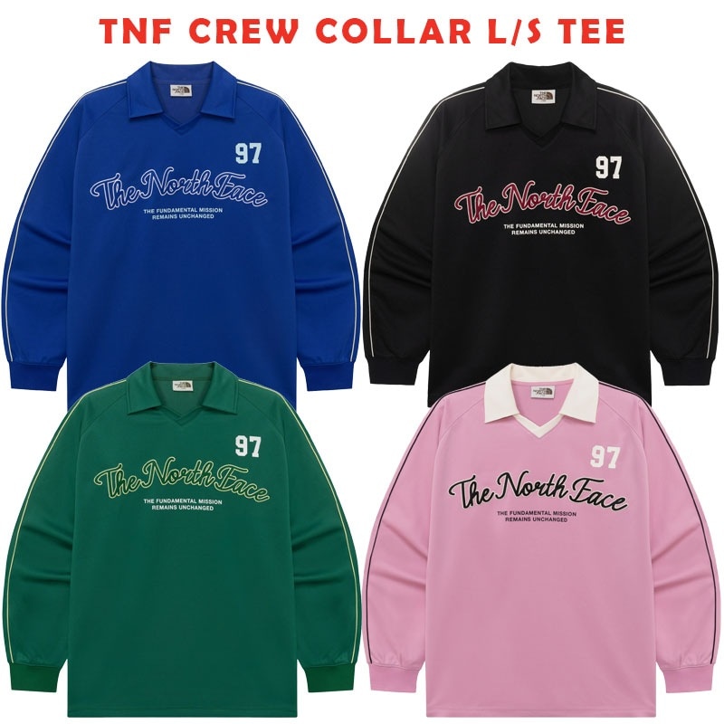 韓国正規品保証 関税負担なし NT7TR04J TNF CREW COLLAR LS TEEデイリー 基本 着装 男子 女子 人気 韓国 ファッション 男女共用 アウトドア
