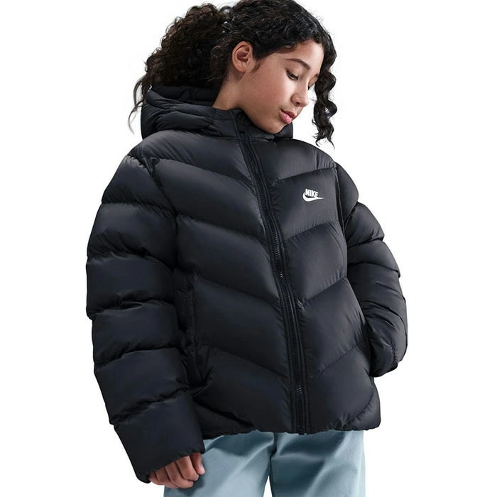 ジュニア キッズ オールデイ プレー サーマフィット Therma-FIT ルーズフィット パファー ジャケット 上着 アウター トップス 長袖 保温 撥水加工 HQ4976