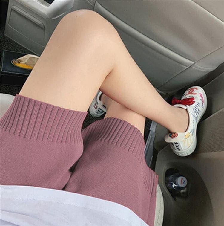 購入オススメ大きいサイズのの服のショートパンツの高腰のニットのズボン