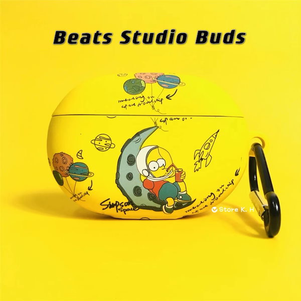 Beats Studio Buds ケース カバー イヤホン シンプソン キズ防止 耐衝撃 滑り止め