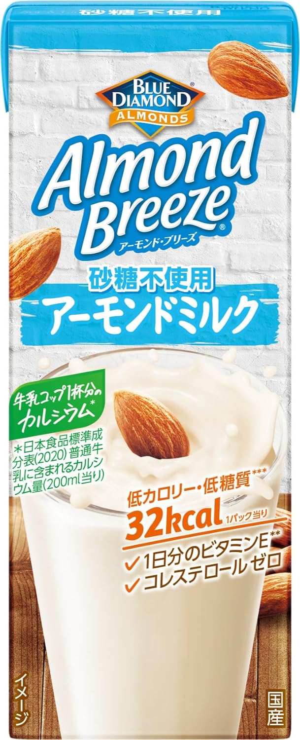 【送料無料】ポッカサッポロ アーモンドブリーズ 砂糖不使用 200ml2ケース/48本