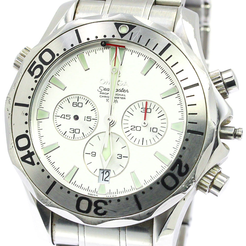 ジャンク オメガ OMEGA 2589.30 シーマスター300 クロノグラフ デイト 自動巻き メンズ _761587【中古】その他 ブランド腕時計