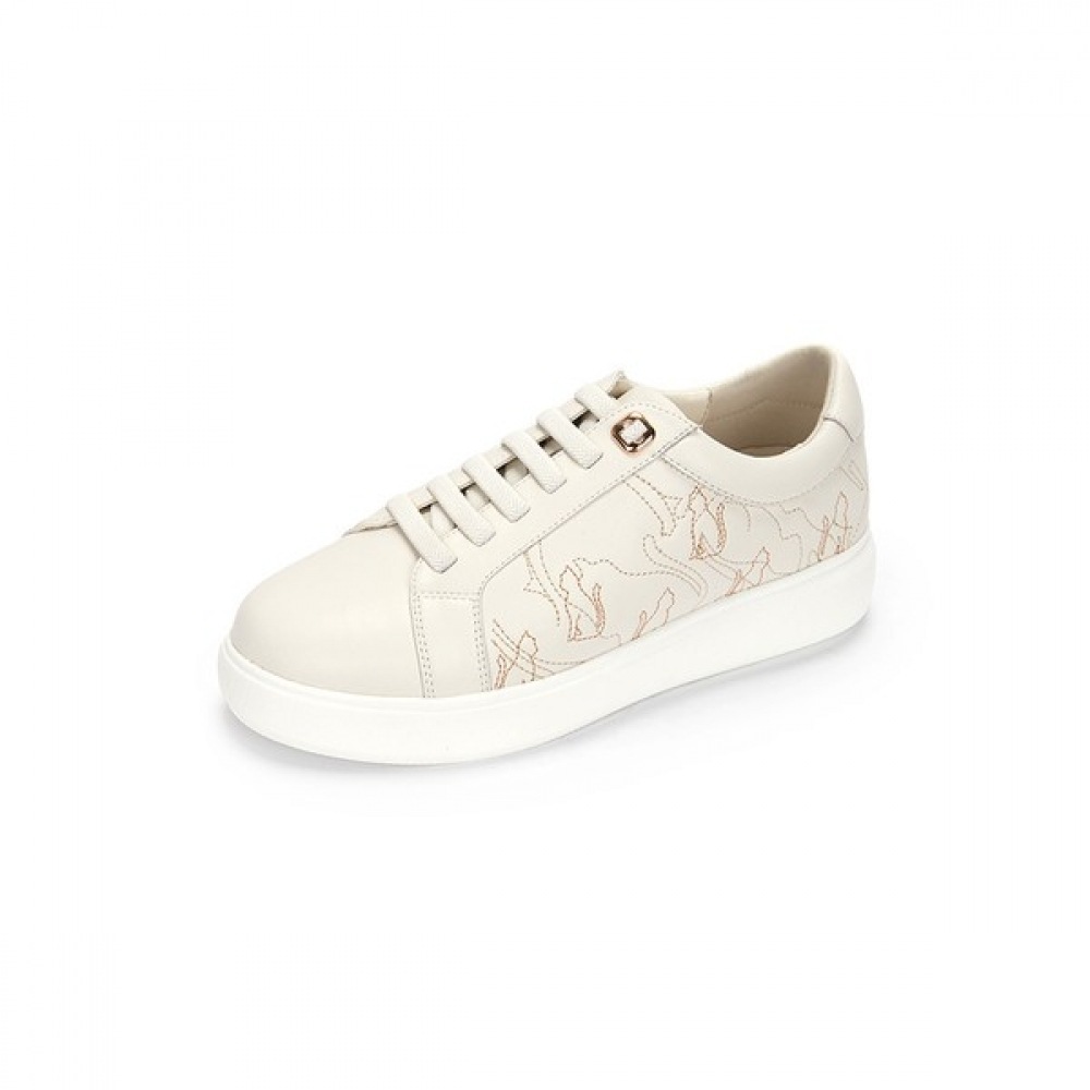 (ムック) M.Mook キティキャット牛革スニーカーアイボリー 516423313AQ