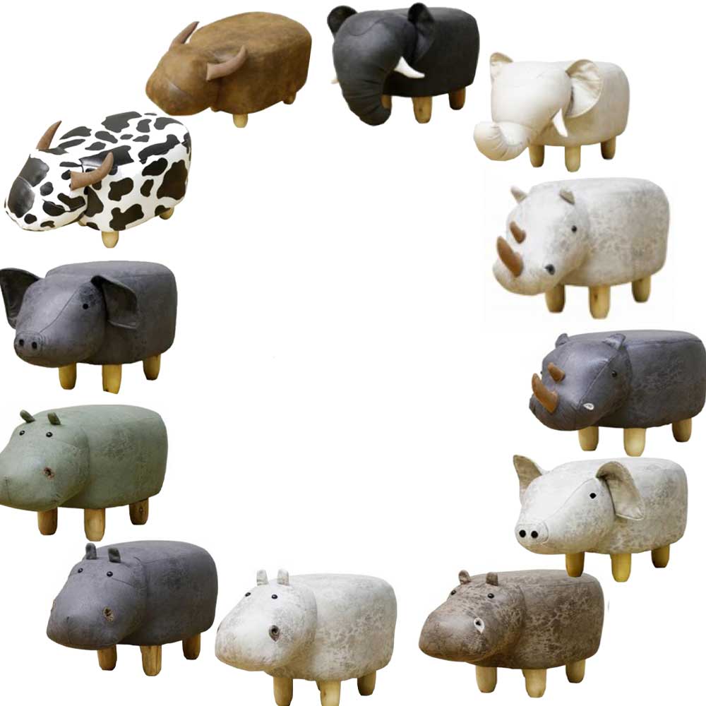 nimal Stool Parent 親 動物スツール プレゼントに ウシ ゾウ サイ カバ アルパカ トイプードル ヒツジ イヌ 水牛 ヤギ ヒツジ ネコ ビーグル