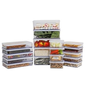 冷蔵庫 整理 容器 節約 19個 セット 食材 果物 野菜 おかず 保管容器 密閉容器 / 食品 おかず容器