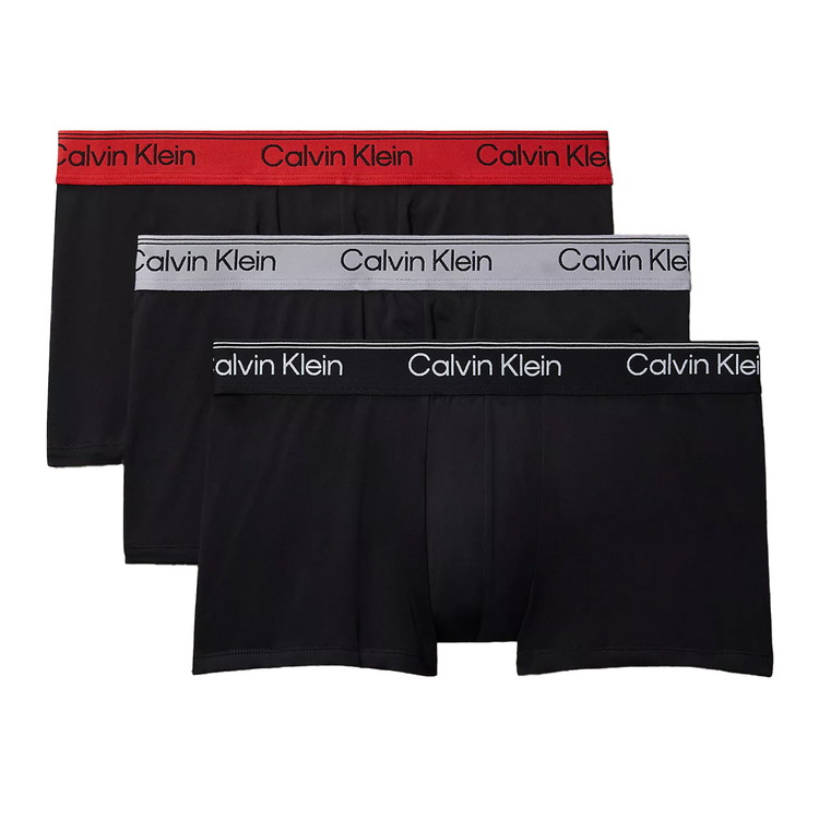 カルバンクライン：MICRO STRETCH ローライズボクサーパンツ 3PK (ブラック W：ブラック／スリート／アドレナリンラッシュ)【NB4409-002】