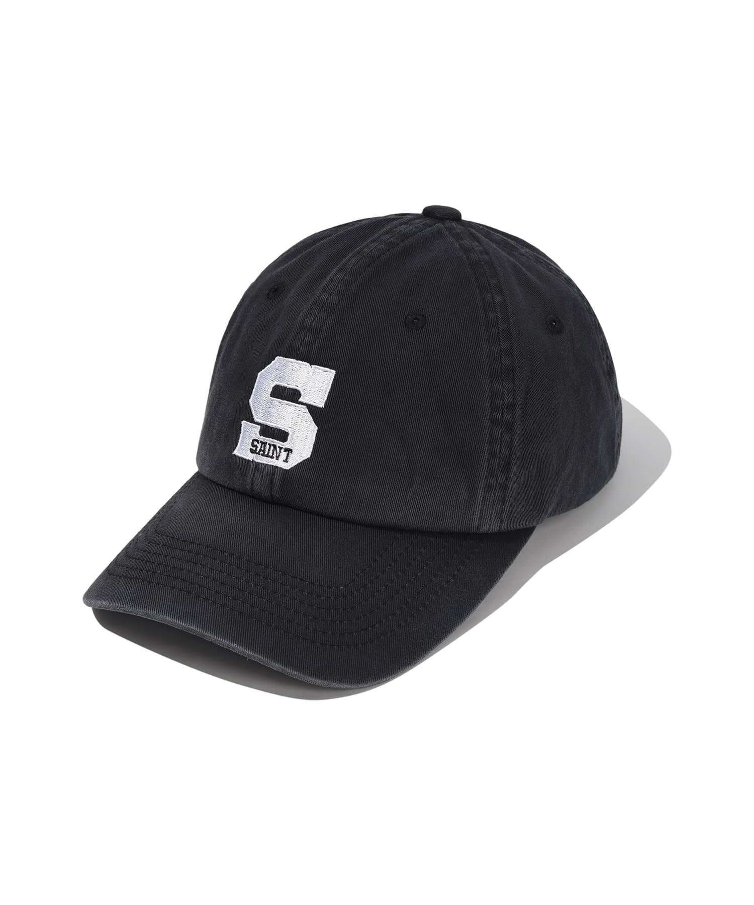 SP Initial Pigment Ball Cap - Black