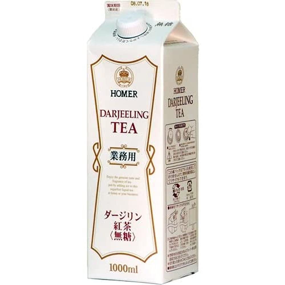 HOMER(ホーマー) UCC紅茶 ダージリン 無糖 紙パック 1000ml×12本