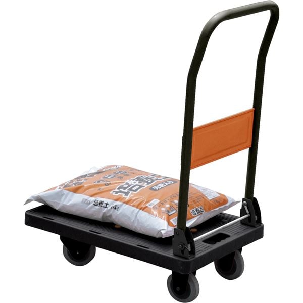 MPH-120P BK 静音プラ台車 耐荷重120kg ブラック BK