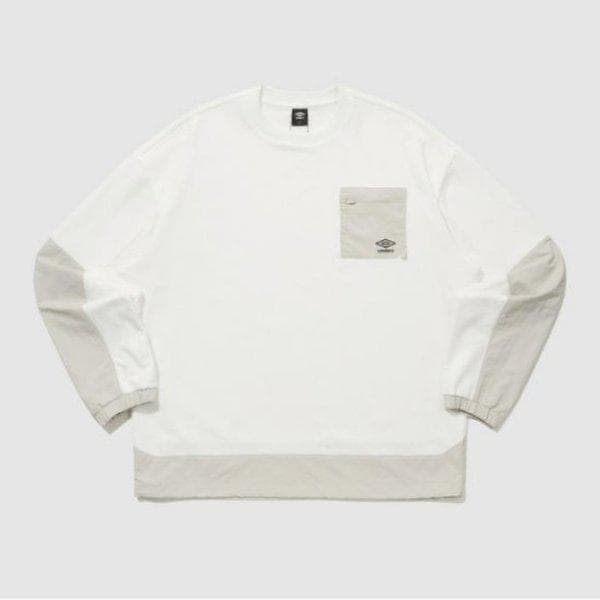 長袖Tシャツ TQT UQ121CFS13-SCW ウェイファインダー ウーブンBIT ニット スウェットシャツ / sweetcorn