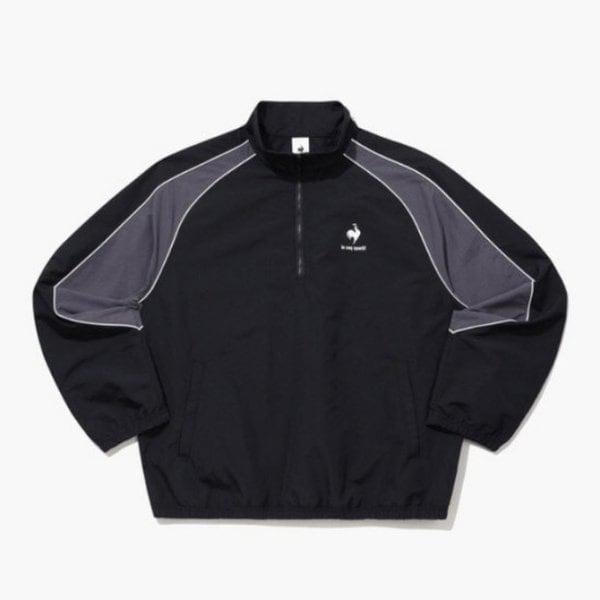 ジャケット UQC QQ123LJK22-BLK カラーブロック ハーフジップ アノラック ジャケット / BLACK
