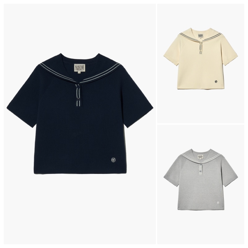 【MARITHEFRANCOISGIRBAUD】 W MARINE SAILOR KNIT : 3COLORS