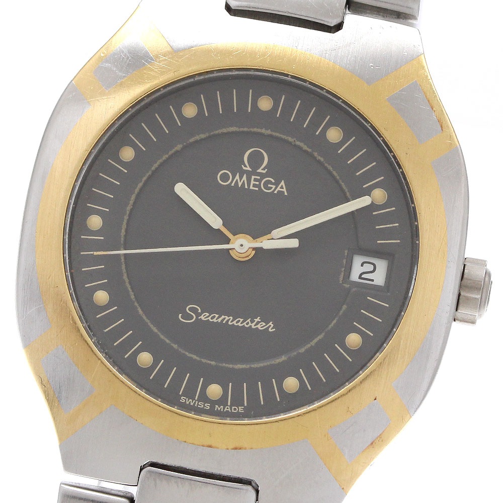 オメガ OMEGA シーマスターポラリス デイト クォーツ メンズ _914826【中古】
