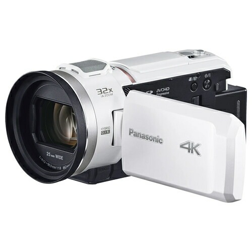 パナソニック【Panasonic】デジタル4Kビデオカメラ パールホワイト 4K VX3 フルハイビジョン HC-VX3-W【高画質・高性能】