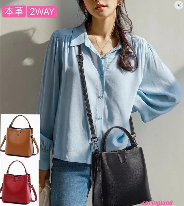 本革ショルダーバッグ 2way 斜めがけバッグレディーストートバッグ レディース 斜めがけ バッグ ハンドバッグ ミニバッグ 高級感 女性用 鞄 ショルダーBAG 革 レザー ギフト クラッチバッグ 5,005円