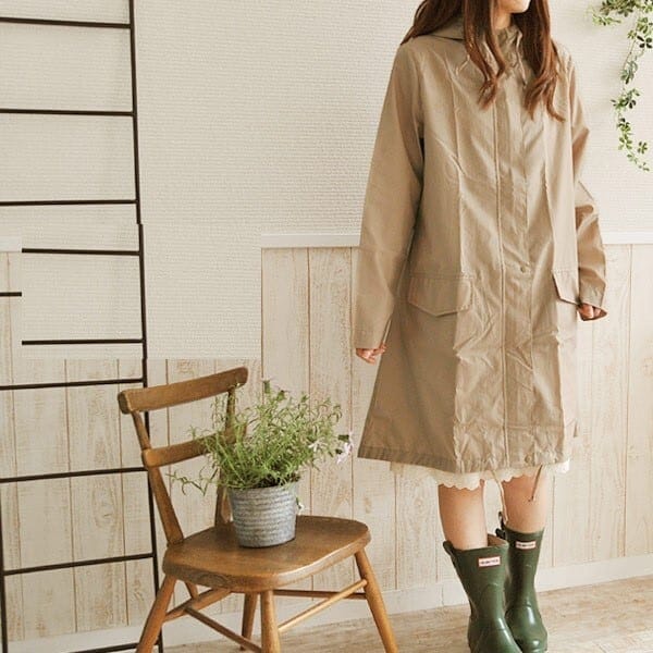 レインコート 雨具 カッパ レディース ざっくり フード付き 無地 ドット 水玉 韓国 撥水 防水 アウトドア インスタ映え トレンド 可愛い かわいい かっこいい カジュアル 大人 上品 lout0