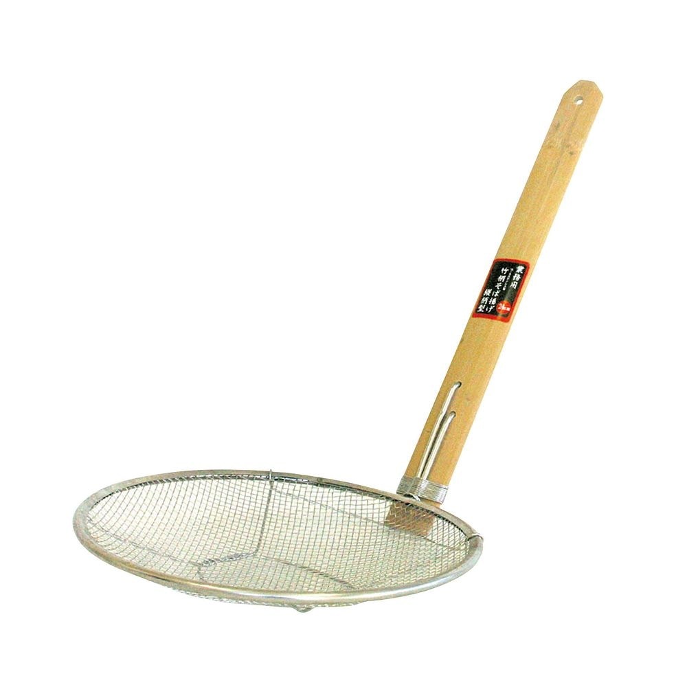 （まとめ買い）カンダ SD 18-8竹柄そば揚げ 縦型 24cm [x3]