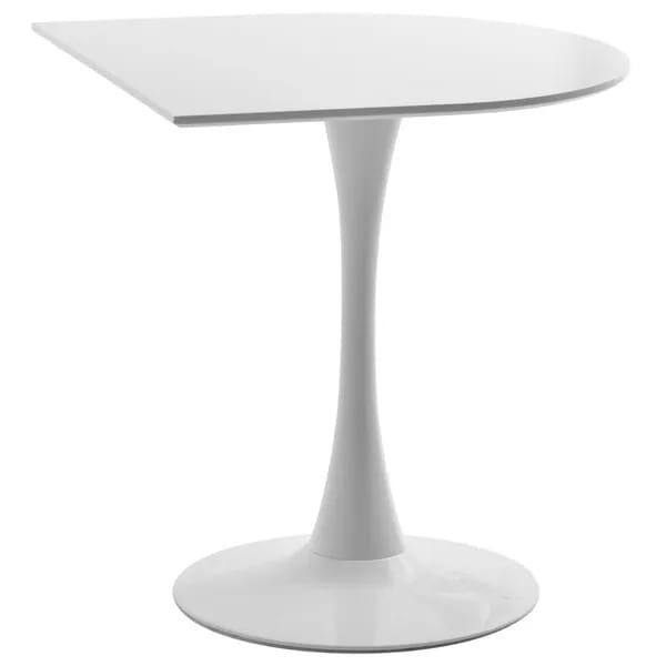 B.Bファニシング ONDT0123TOWHT ハーフラウンドテーブル 70cm ホワイト メーカー直送