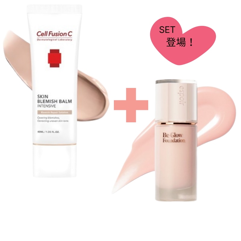 [韓国芸能人シークレット光沢肌セット]ビグローファンデーション SPF27 PA++ 3C ウェディングピーチ 30g+ セルフュージョンC スキン ブレミッシュ バーム インテンシブ BB 40ml