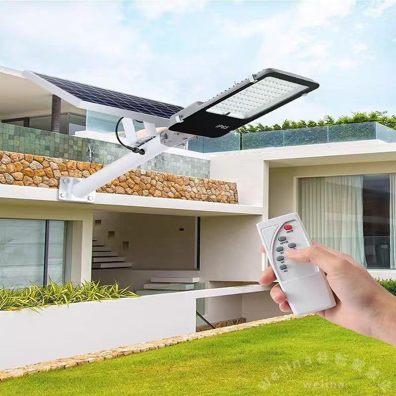 外灯LEDソーラー街灯ガーデンライトソーラー充電駐車場防犯投光器200W相当Welina（株）配線不要夜間自動点灯リモコン付きおすすめ照明アイテム