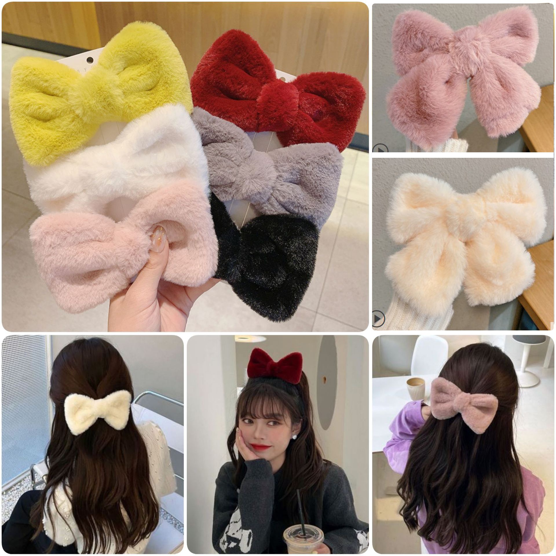 ヘアアクセサリー 超可愛いスプリングクリップヘアピン リボン ジュエリー 髪飾り ヘアピン Vcspiscinas Com Br